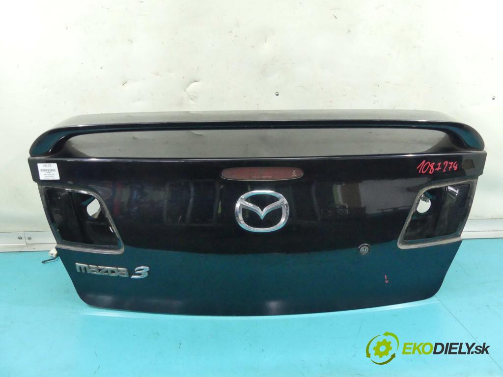 Mazda 3 I BK 2003-2009 2.0 16v 150 hp manual 110 kW 1999 cm3 4- zadní kufrové dveře  (Zadní kapoty)