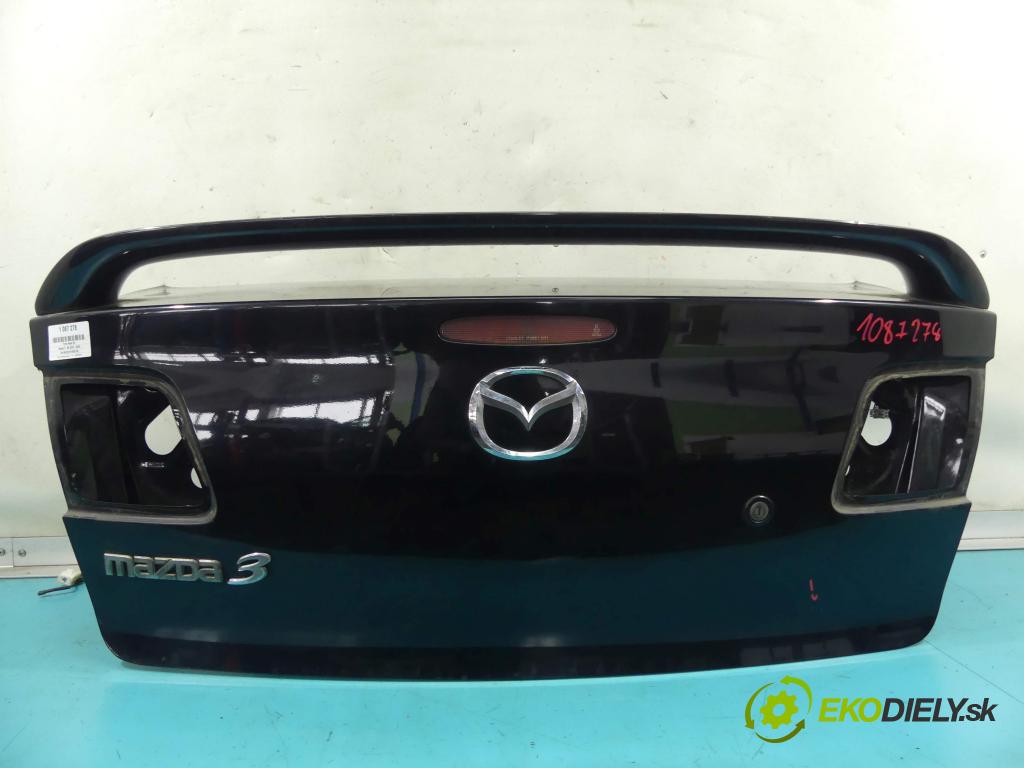 Mazda 3 I BK 2003-2009 2.0 16v 150 hp manual 110 kW 1999 cm3 4- zadní kufrové dveře  (Zadní kapoty)