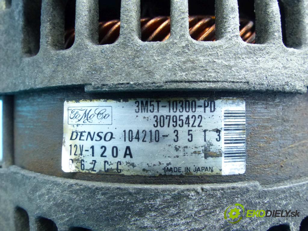 Ford Focus Mk2 2004-2011 1.6 tdci 109 HP manual 80 kW 1560 cm3 5- Alternator 3M5T-10300-PD (Alternátory)