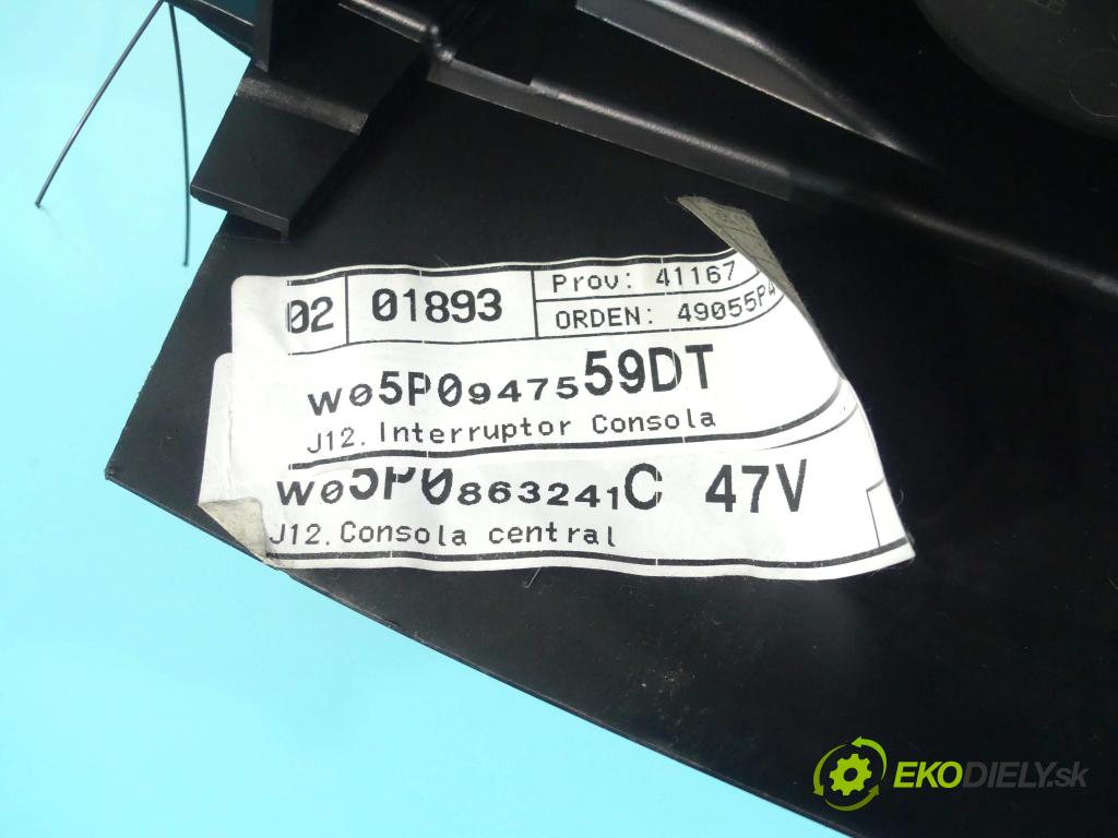 Seat Altea 1.6 SR 102 HP manual 75 kW 1595 cm3 5- operadlo 5P0864251B (Lakťové opierky)