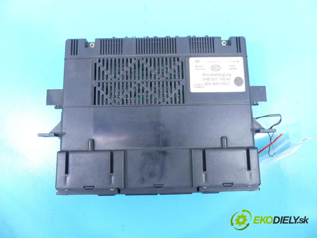 Audi A8 D2 1994-2002 2.8 V6 193 HP manual 142 kW 2771 cm3 4- panel kúrenia 4D0820043C