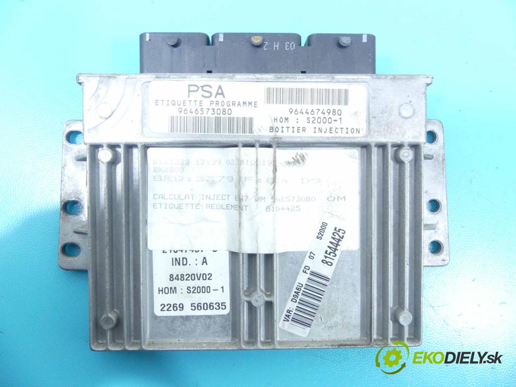 Peugeot 406 1.8 16v 116 HP manual 85 kW 1751 cm3 4- Jednotka riadiaca 9646573080