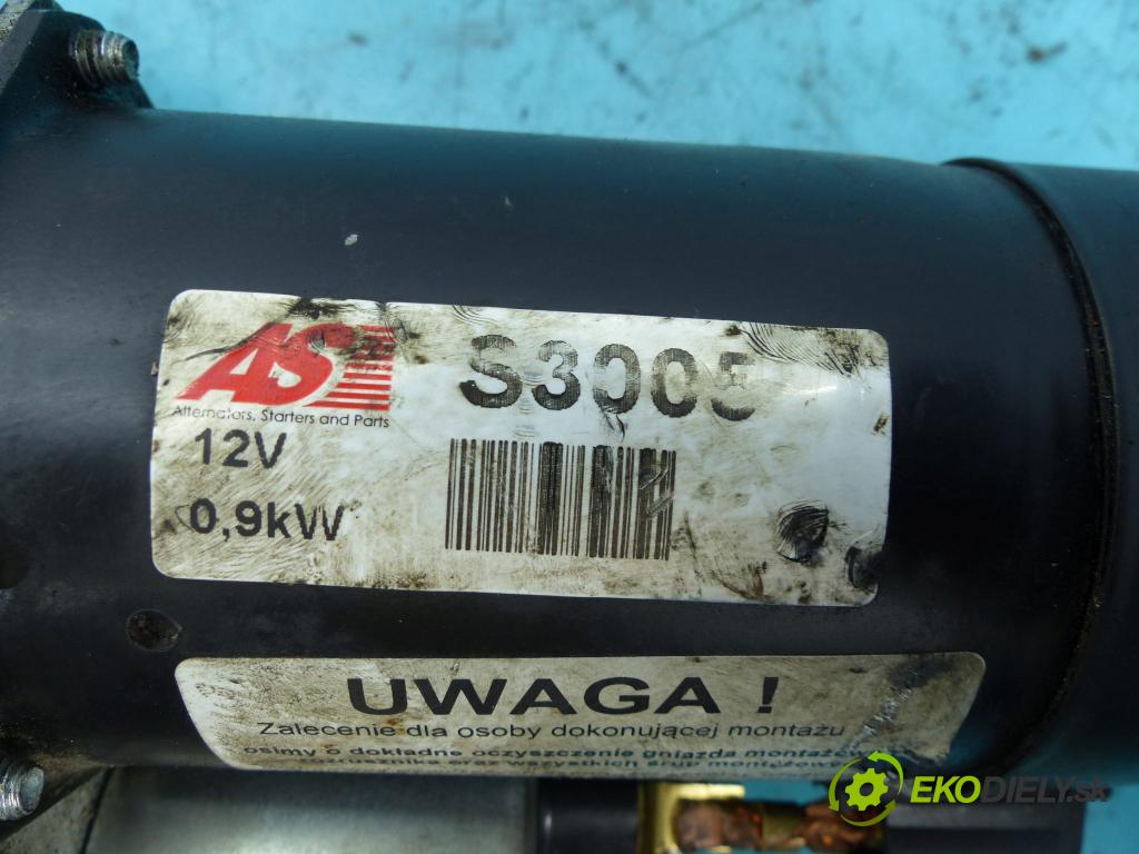 Peugeot 106 1.1 60 HP manual 44,1 kW 1124 cm3 3- štartér S3005 (Štartéry)