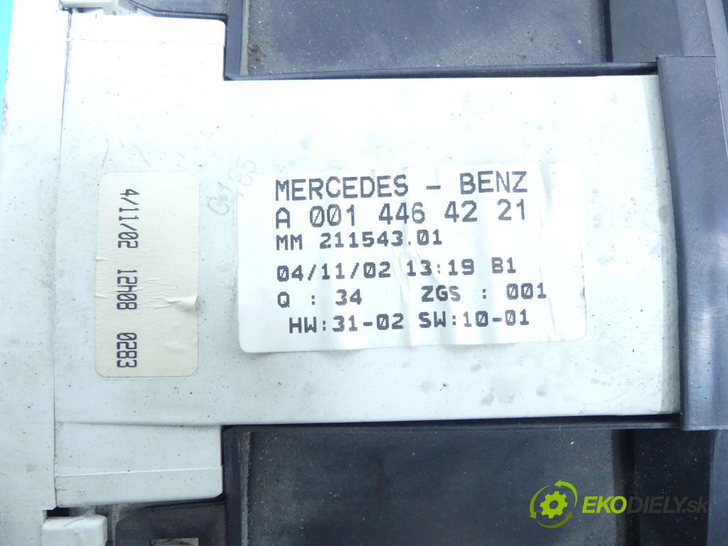 Mercedes Vito W638 1996-2003 2.2 cdi 102 hp manual 75 kW 2151 cm3 5- Přístrojová deska A0014464221 (Přístrojové desky, displeje)