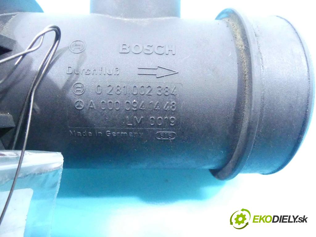 Mercedes C W202 1993-2001 2,2.0 cdi 125 HP manual 92 kW 2148 cm3 5- průtokoměr: A0000941448 (Váhy vzduchu)