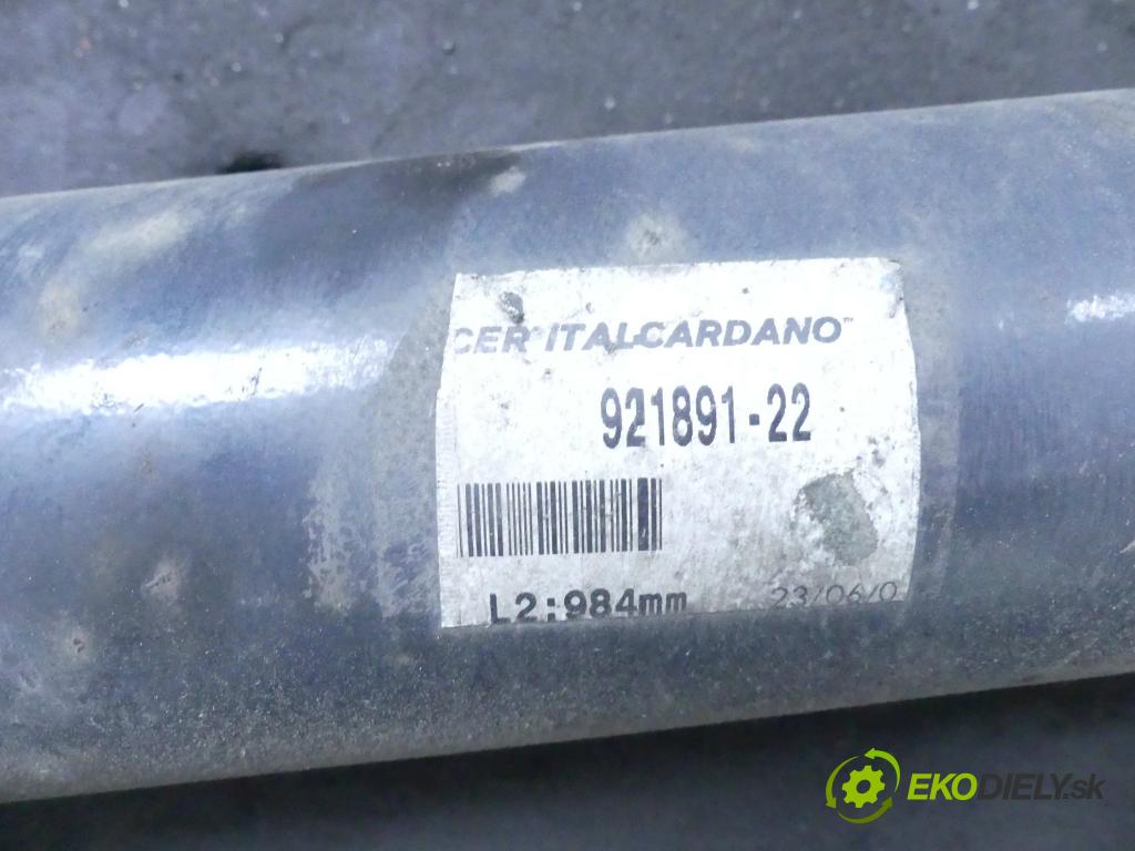 Iveco Daily IV 2006-2011 2.3 HPI 116 HP manual 85 kW 2287 cm3 5- Hřídel: jízda: 921891-22 (Kardaňové hriadele)