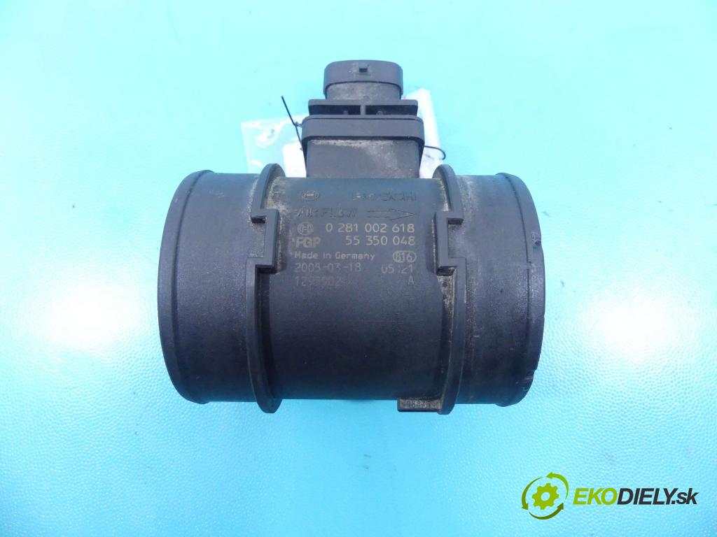 Opel Astra III 2004-2014 1.9 cdti 120 HP manual 88 kW 1910 cm3 5- průtokoměr: 0281002618 (Váhy vzduchu)