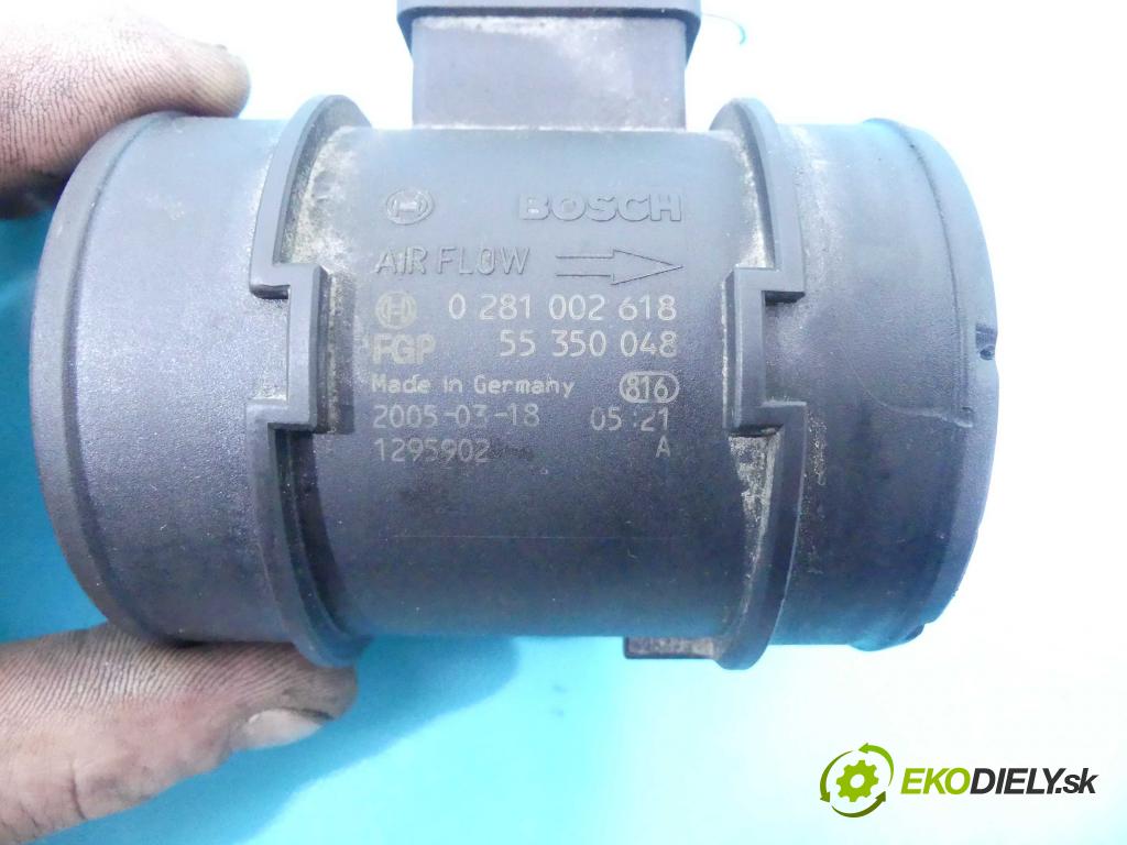 Opel Astra III 2004-2014 1.9 cdti 120 HP manual 88 kW 1910 cm3 5- průtokoměr: 0281002618 (Váhy vzduchu)