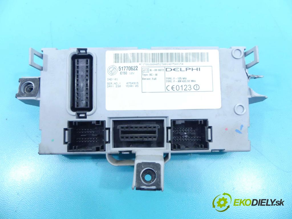 Fiat Doblo I 2001-2010 1.4 77 HP manual 57 kW 1368 cm3 5- modul riadiaca jednotka 51770622 (Ostatné)