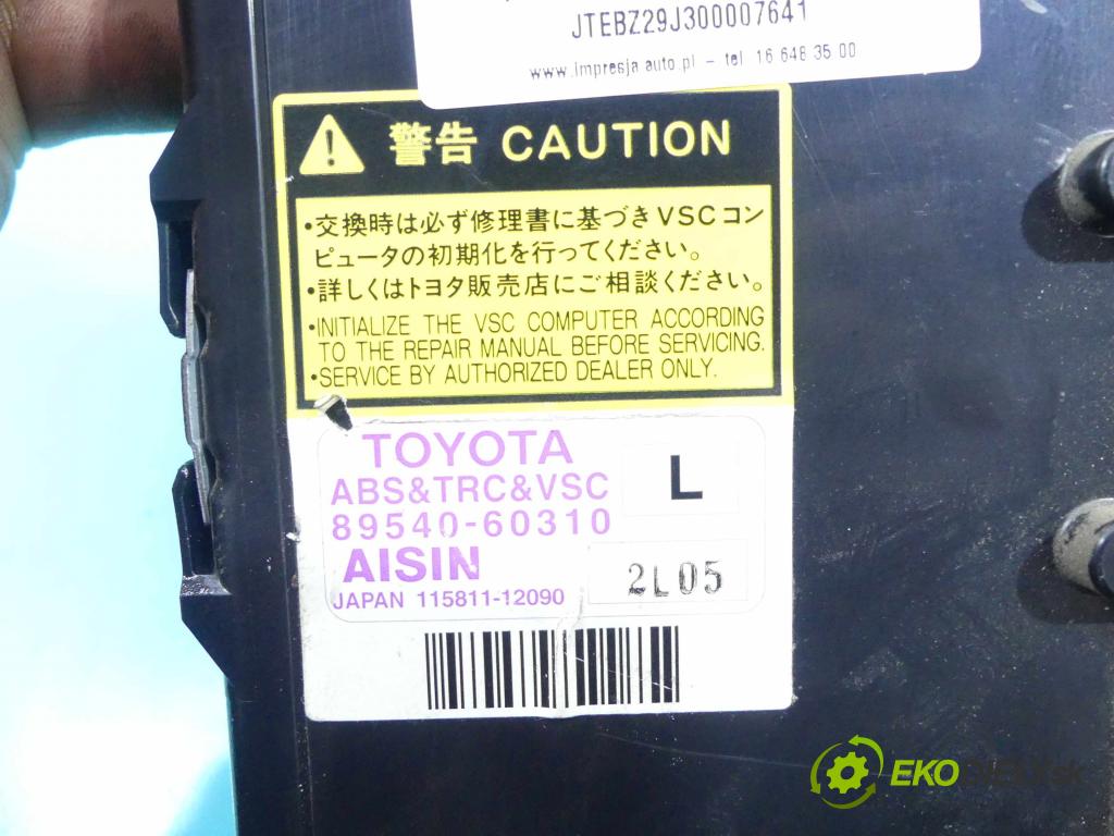 Toyota Land Cruiser 120 2002-2010 3.0 D4D 163 HP automatic 120 kW 2982 cm3 5- modul riadiaca jednotka 89540-60310 (Ostatné)