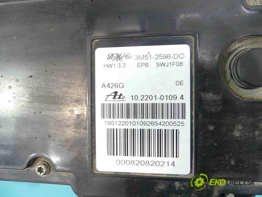 Ford Focus C-Max 1.8 16v 125 HP manual 92 kW 1798 cm3 5- Brzda manuál: 3M51-2598-DC (Ručné brzdy)