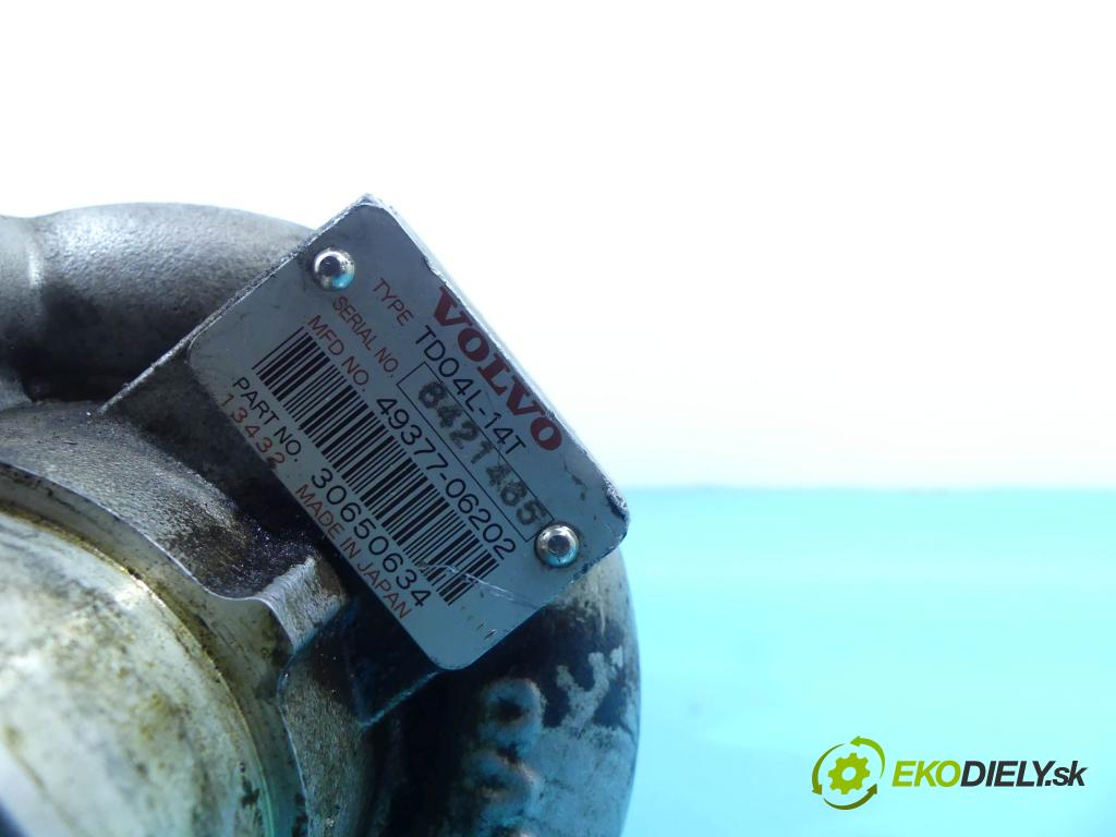 Volvo S60 I 2000-2010 2.5 T R5 209KM automatic 154 kW 2521 cm3 4- turbodúchadlo, turbo 49377-06202 (Turbodúchadlá (kompletné))