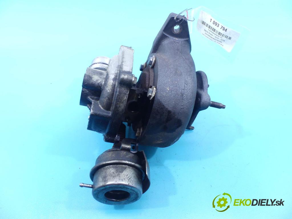 Dacia Duster I 2010-2018 1.5 dci 110 HP manual 81 kW 1461 cm3 5- turbodúchadlo, turbo 54399700076 (Turbodúchadlá (kompletné))