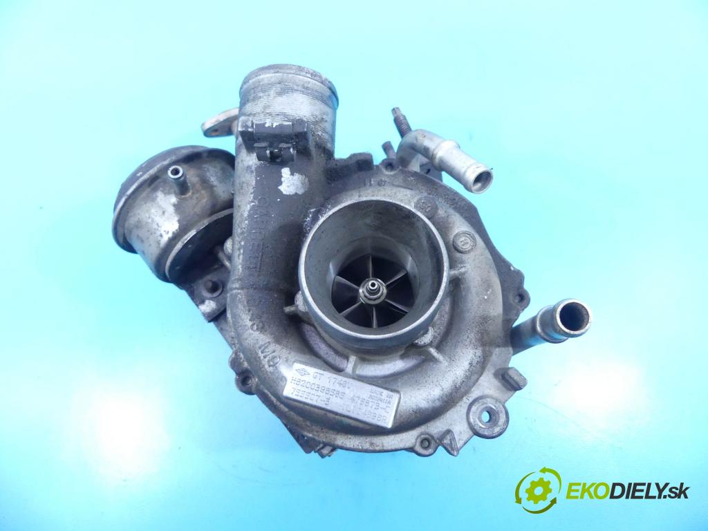 Renault Megane II 2003-2008 1.9 dci 131 HP manual 96 kW 1870 cm3 5- turbodúchadlo, turbo 755507-3 (Turbodúchadlá (kompletné))