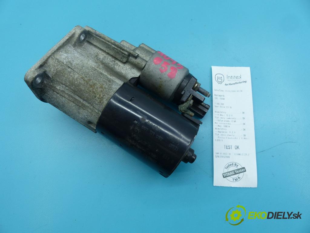 Seat Ibiza III 6L 2002-2008 1.4 16v 75 HP automatic 55 kW 1390 cm3 5- štartér  (Štartéry)