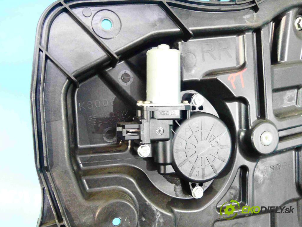 Mazda 6 II GH 2007-2012 2.0 16v 147 HP manual 108 kW 1999 cm3 5- mechanizmus okná zadné pravý
