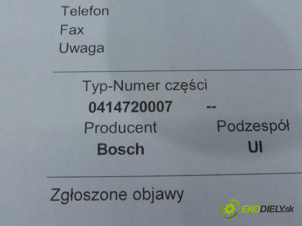 Vw Golf IV 1997-2003 1.9 tdi 116 HP manual 85 kW 1896 cm3 5- vstrekovacie čerpadlo 0414720007 (Vstrekovače)