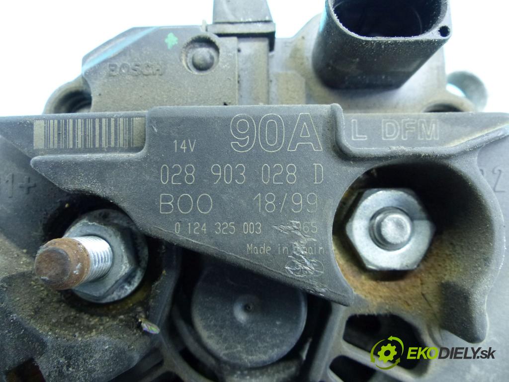 Skoda Octavia I 1996-2010 2.0 116 hp manual 85 kW 1984 cm3 5- Alternator 028903028D (Alternátory)