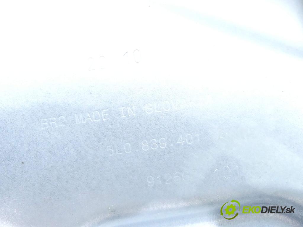 Skoda Yeti 2009-2012 2.0 tdi 4X4 140 hp manual 103 kW 1968 cm3 5- mechanismus stahování zadní levý 5L0959811