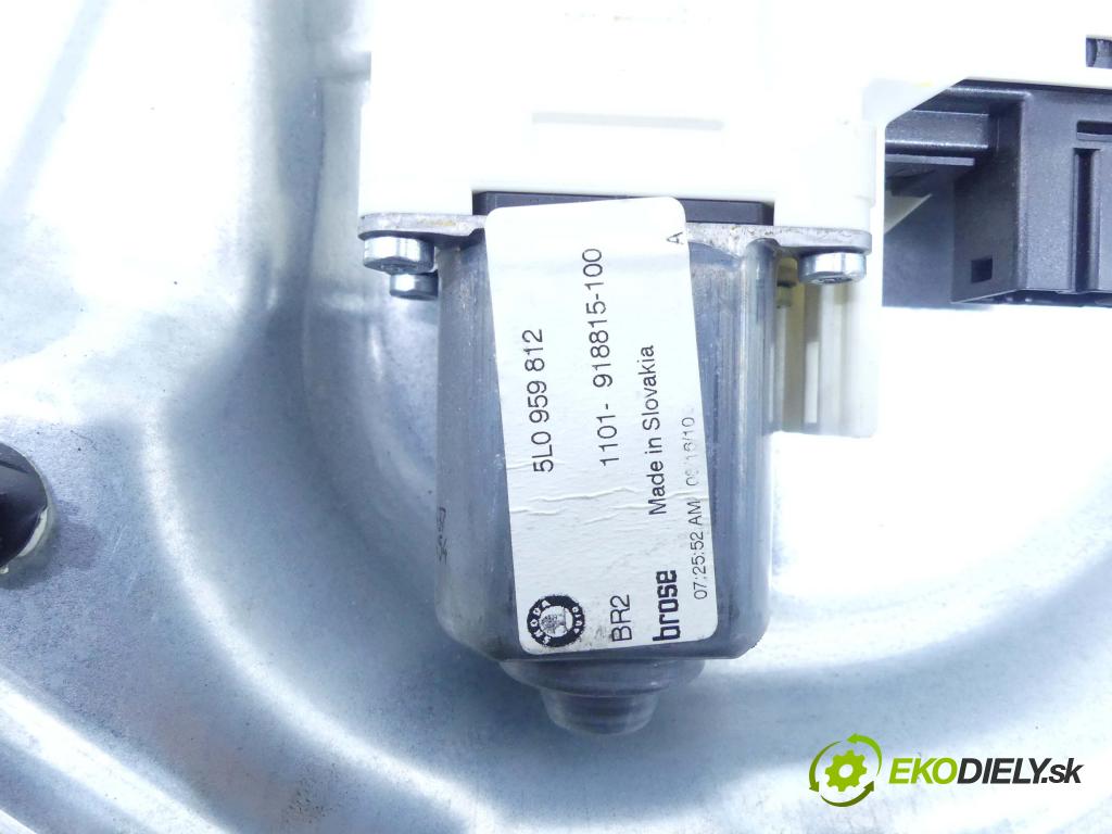 Skoda Yeti 2009-2012 2.0 tdi 4X4 140 hp manual 103 kW 1968 cm3 5- mechanismus stahování zadní pravý 5L0959812