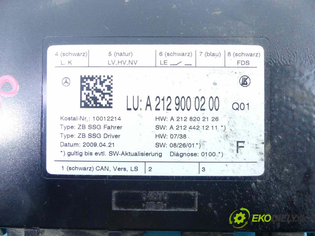 Mercedes C W204 2007-2014 3.0 cdi V6 224hp automatic 165 kW 2987 cm3 4- modul riadiaca jednotka A2129000200 (Ostatné)
