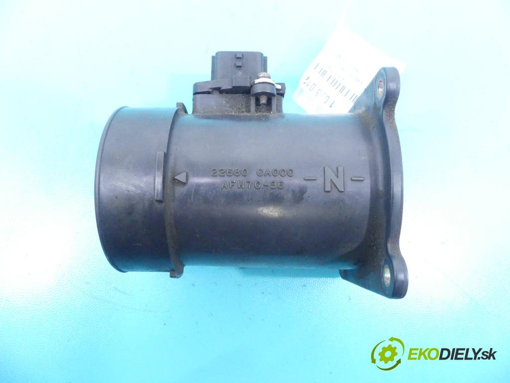 Nissan Altima L31 2002-2006 2.5 16v 179KM automatic 132 kW 2488 cm3 4- průtokoměr: 22680-CA000 (Váhy vzduchu)