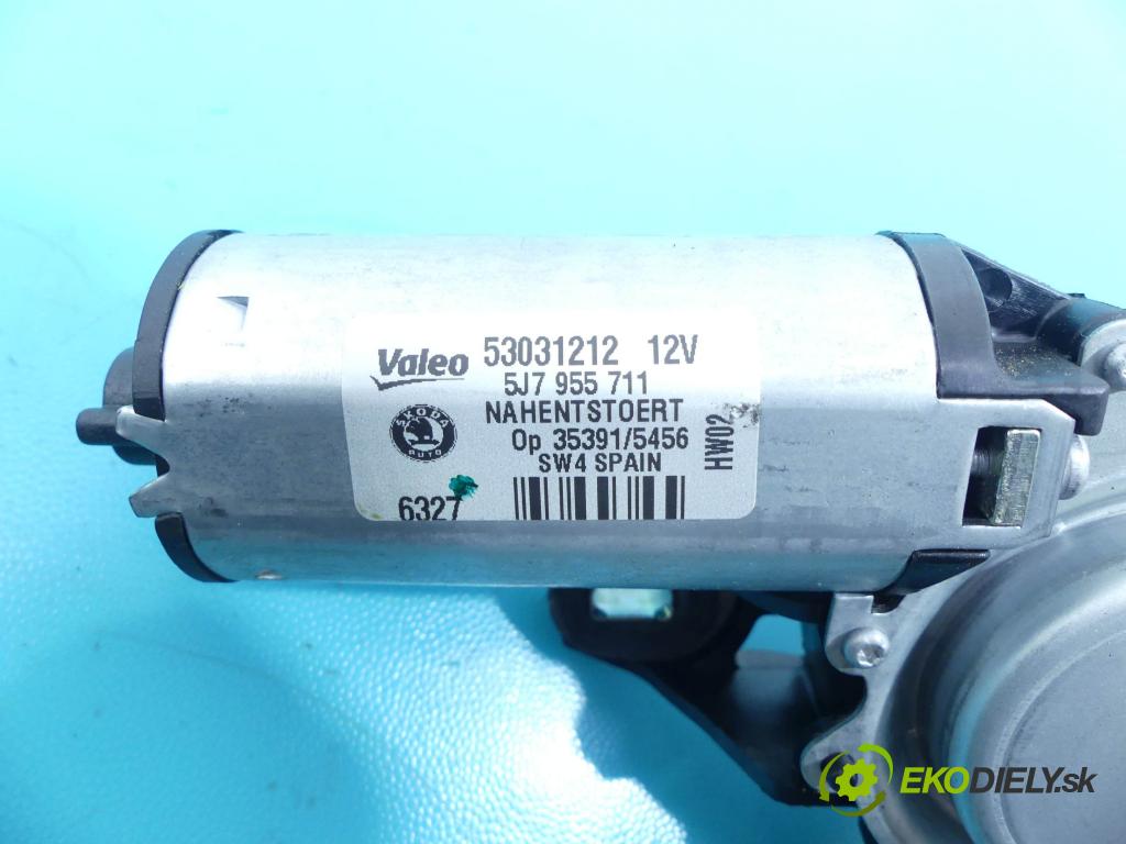 Skoda Fabia II 2007-2014 1.6 16v 105 HP manual 77 kW 1598 cm3 5- motor stieračov zadné 5J7955711