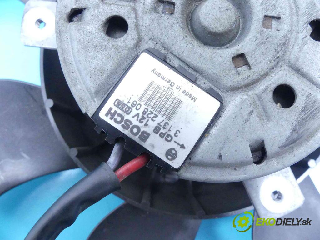 Mazda 3 II BL 2008-2013 1.6 CiTD 116 HP manual 85 kW 1560 cm3 5- Ventilátor chladiča 3137228061