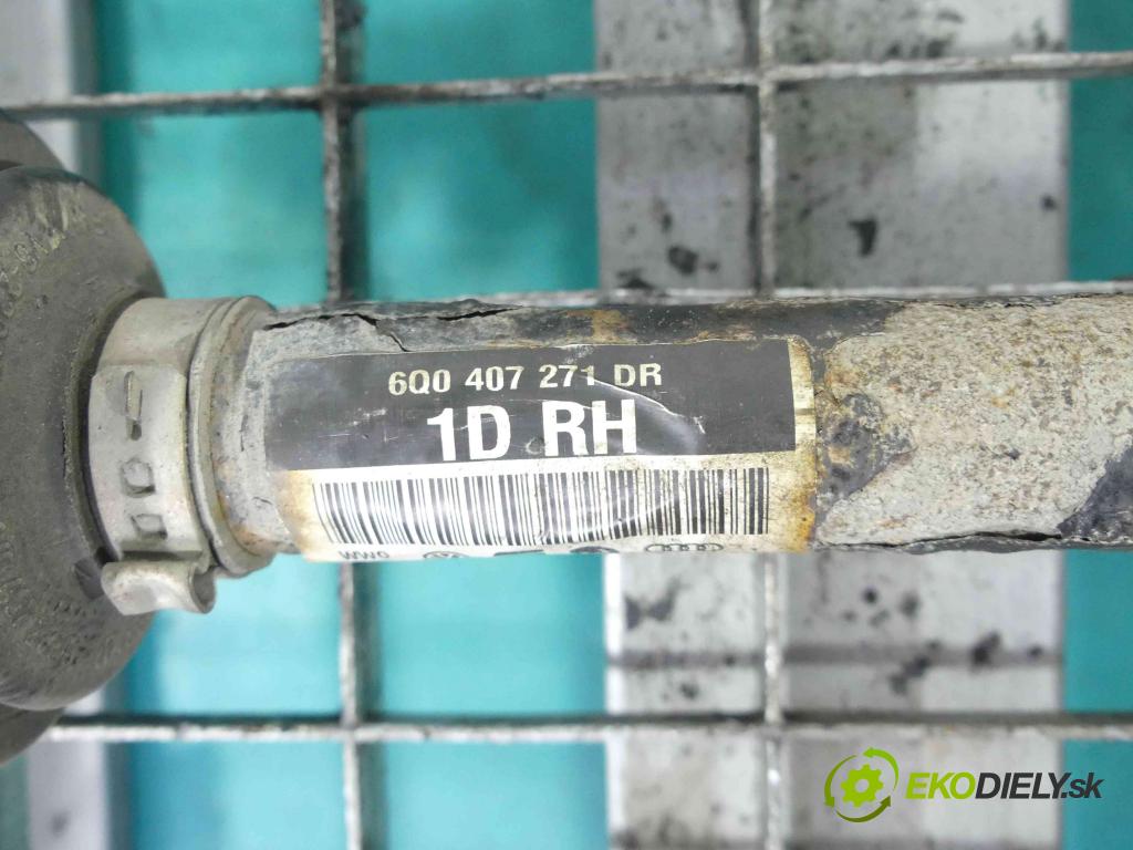 Skoda Fabia II 2007-2014 1.6 16v 105 HP manual 77 kW 1598 cm3 5- poloos ľavé 6Q0407271DR (Poloosy)