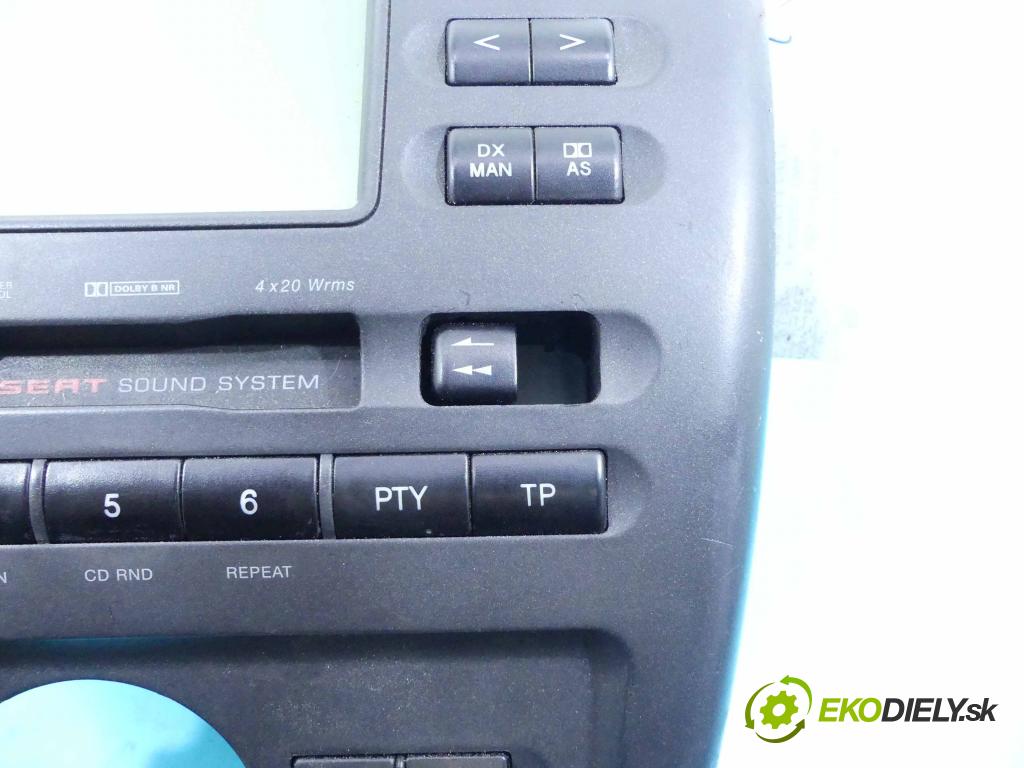 Seat Cordoba I 1993-2002 1.4 mpi 60 hp manual 44 kW 1390 cm3 4- Radio továrna: 6K0035152A