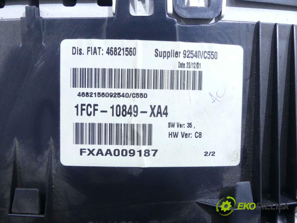 Fiat Stilo 1.9 jtd 80 HP manual 59 kW 1910 cm3 5- prístrojovka/ budíky 46821560 (Prístrojové dosky, displeje)