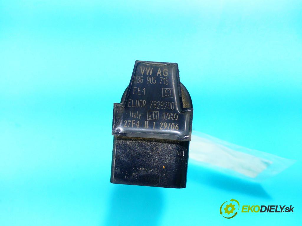 Skoda Roomster 1.6 16v 105 HP manual 77 kW 1598 cm3 5- cievka zapaľovacia 036905715C (Zapaľovacie cievky, moduly)