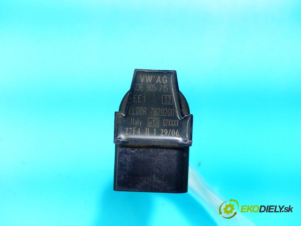 Skoda Roomster 1.6 16v 105 HP manual 77 kW 1598 cm3 5- cievka zapaľovacia 036905715C (Zapaľovacie cievky, moduly)