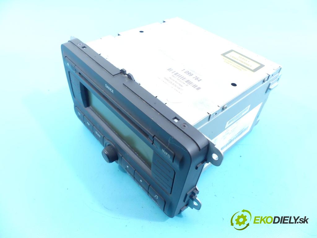 Skoda Roomster 1.6 16v 105 HP manual 77 kW 1598 cm3 5- Radio továreň: 5J0035161