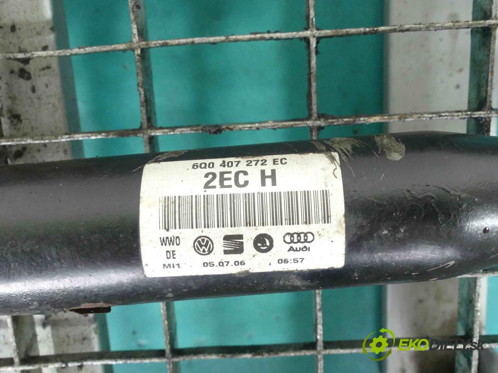 Skoda Roomster 1.6 16v 105 HP manual 77 kW 1598 cm3 5- poloos pravé 6Q0407272EC (Poloosy)