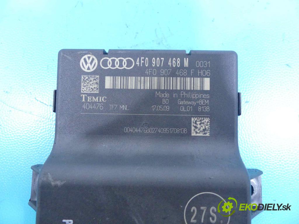 Audi A6 C6 2004-2011 2.0 TFSI BPJ: 170 HP automatic 125 kW 1984 cm3 4- modul riadiaca jednotka 4F0907468M (Ostatné)