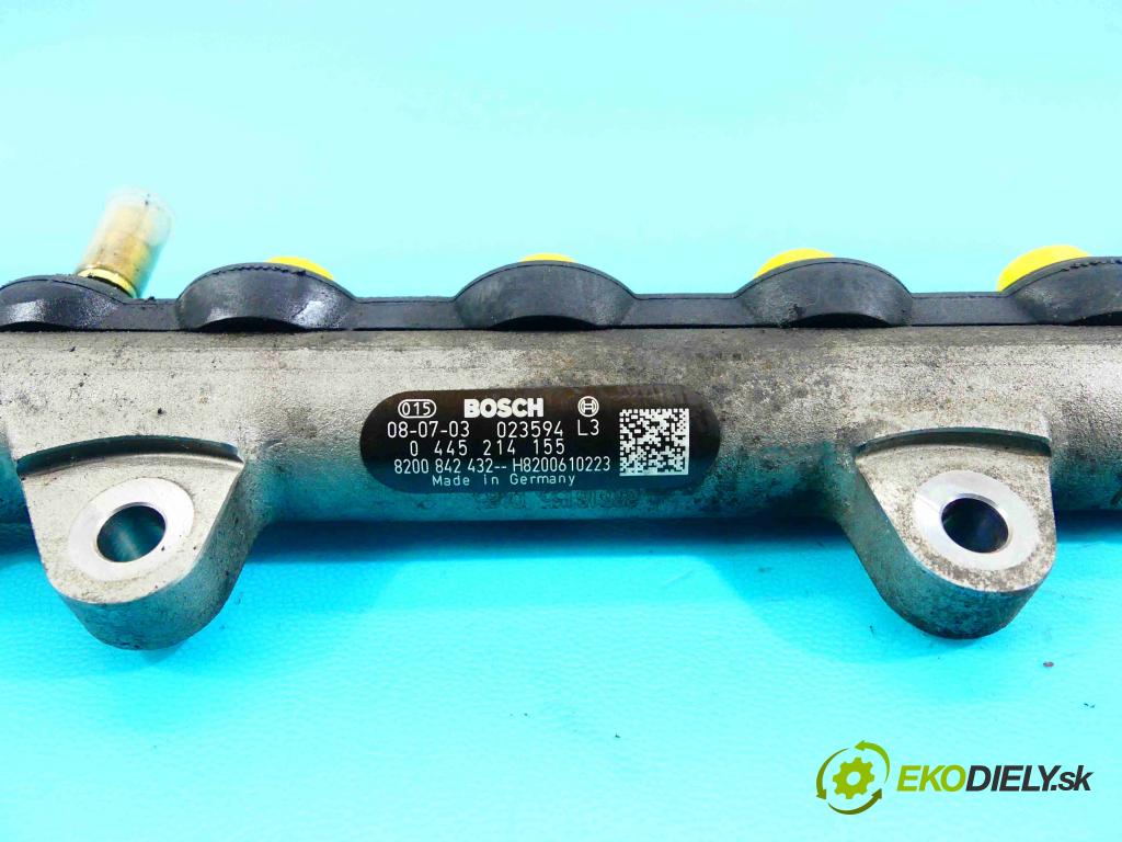 Renault Laguna III 2007-2015 2.0 dci 150 HP manual 110 kW 1995 cm3 5- lišta vstrekovacia 0445214155 (Vstrekovacie lišty)