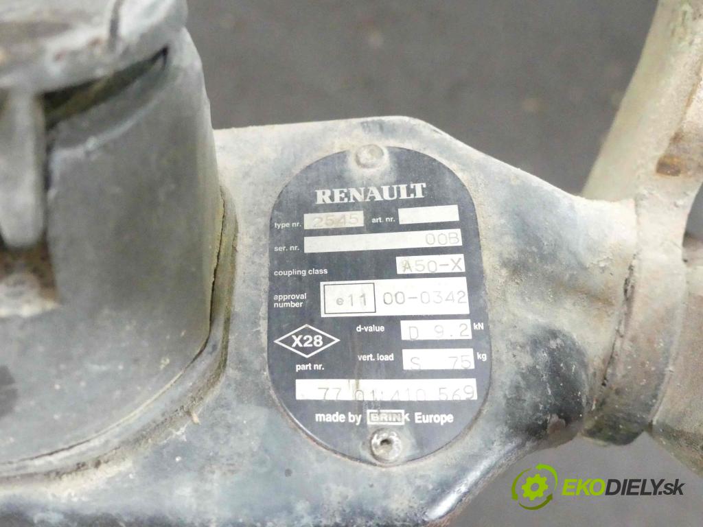 Renault Safrane II 2.0 16v 136 HP manual 100 kW 1948 cm3 5- Hák: vlečení:  (Ťažné zariadenia)