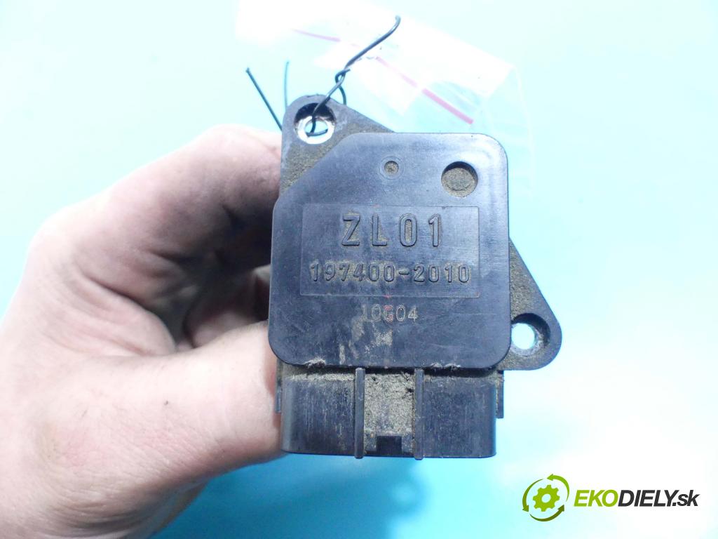 Mazda 5 2005-2010 1.8 16V 116 HP manual 85 kW 1798 cm3 5- průtokoměr: 197400-2010 (Váhy vzduchu)