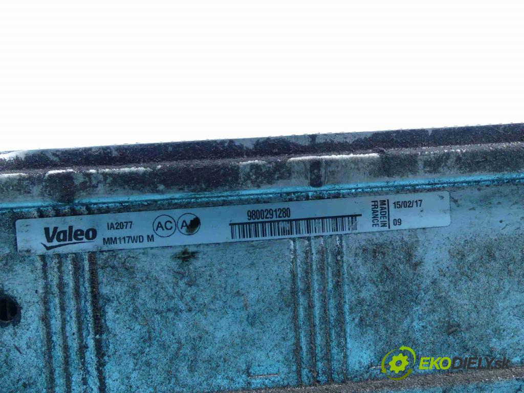 Peugeot Partner II 2008-2018 1.6 HDI 99 hp manual 73 kW 1560 cm3 5- Intercooler 9800291280 (Chladiče nasávaného vzduchu (intercoolery))