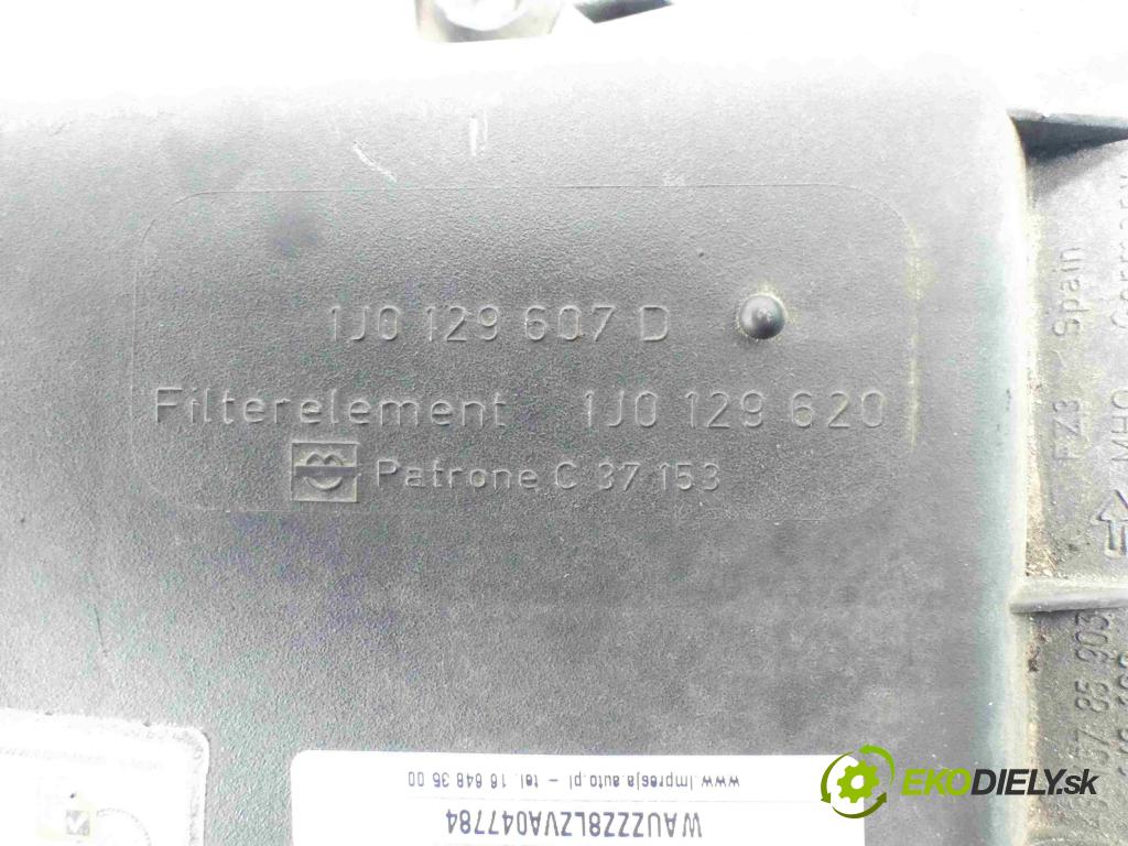 Audi A3 8L 1996-2003 1.6 SR 101 hp manual 74 kW 1595 cm3 3- obal filtra vzduchu 1J0129607D (Kryty filtrů)