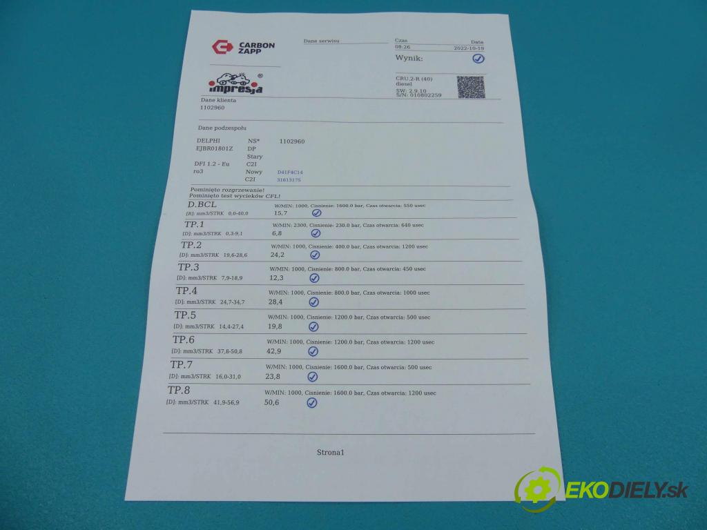 Nissan Almera N16 2000-2006 1.5 dci 82 HP manual 60 kW 1461 cm3 5- vstrek EJBR01801Z (Vstrekovače)