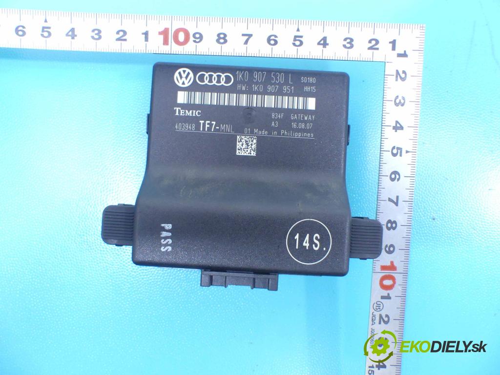 Audi A3 8P 2003-2012 1.9 tdi 105 HP manual 77 kW 1896 cm3 3- modul riadiaca jednotka 1K0907530L (Ostatné)