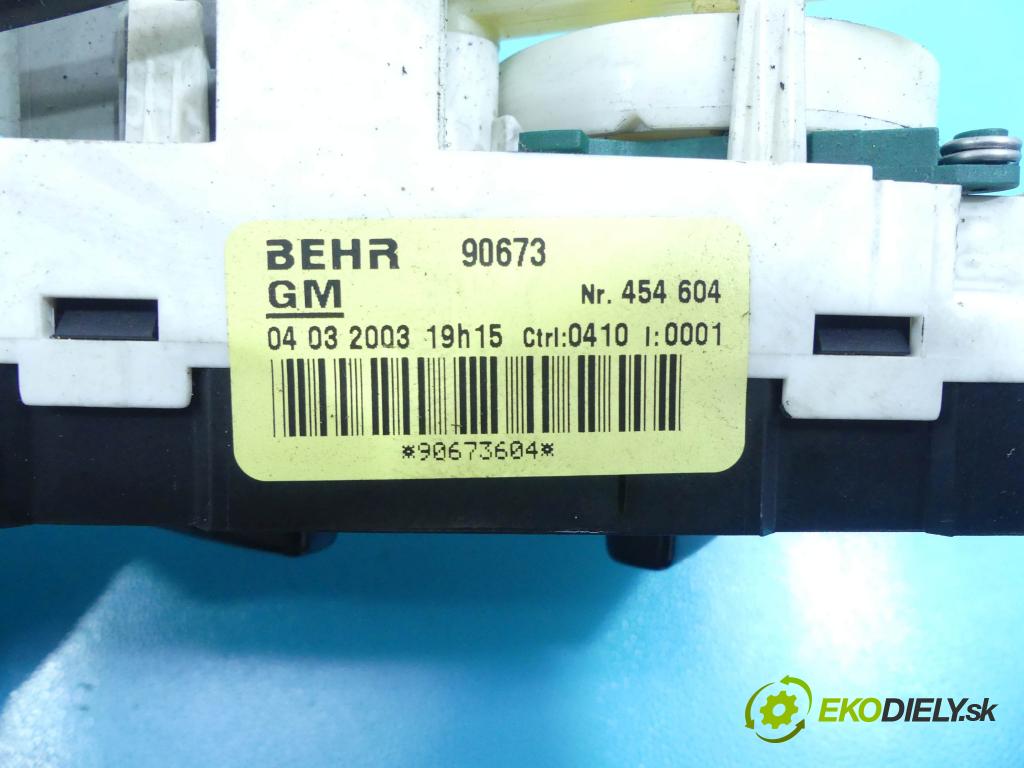 Opel Zafira A 1999-2005 2.0 dti 101 HP manual 74 kW 1995 cm3 5- panel kúrenia 90673