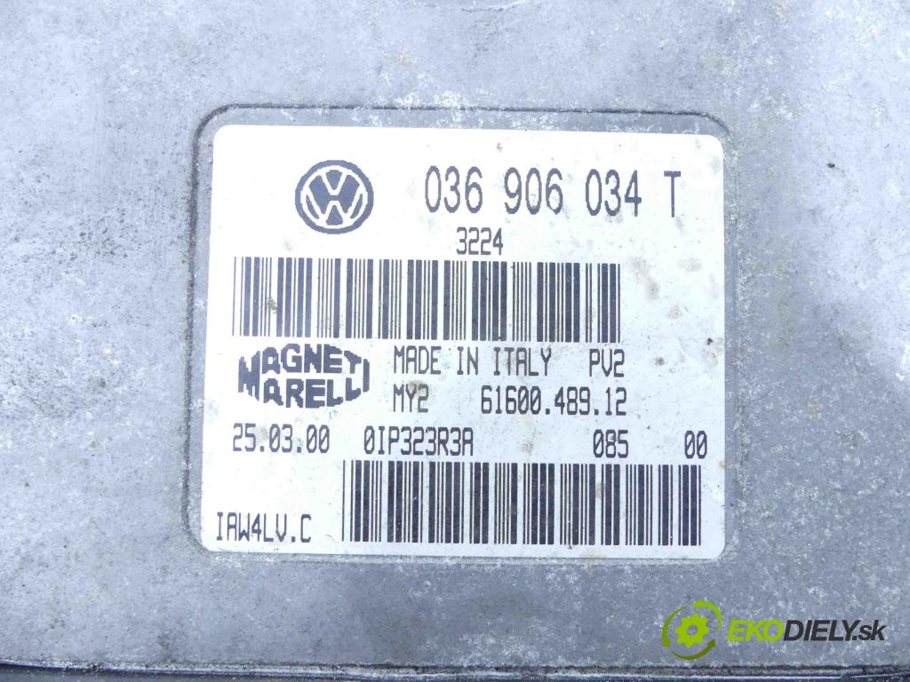Skoda Fabia I 1999-2007 1.4 16v 101 hp manual 74 kW 1390 cm3 5- jednotka řídící 036906034T