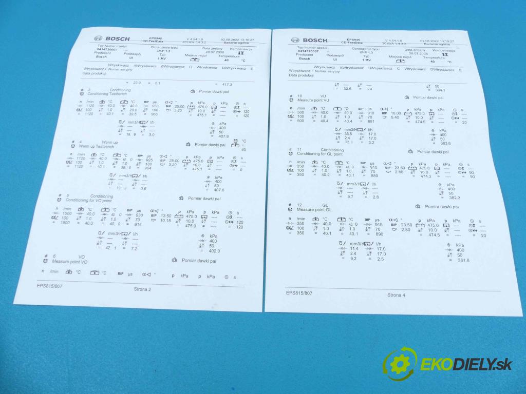 Vw Bora 1.9 tdi 116 HP manual 85 kW 1896 cm3 4- vstrekovacie čerpadlo 0414720007 (Vstrekovače)
