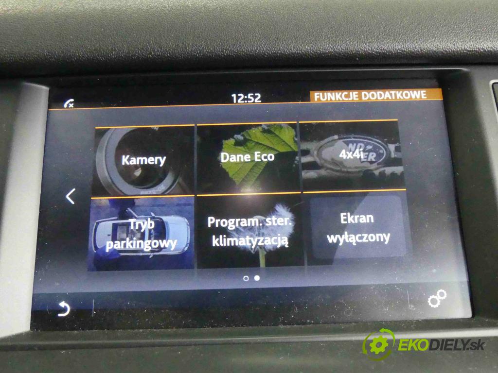 Land rover Discovery Sport 2014-2019 2.0 td 150 HP automatic 110 kW 2000 cm3 5- Zobrazit: FK72-19C299-AC (Prístrojové dosky, displeje)