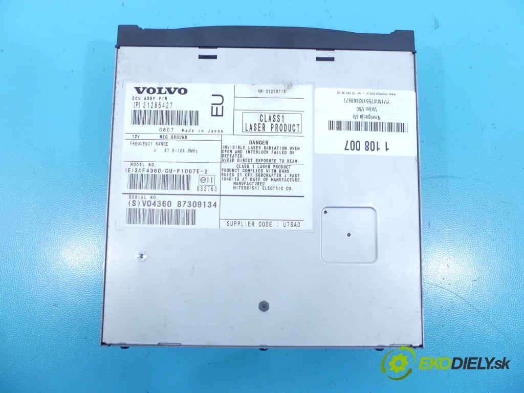 Volvo V50 2.0d 136 HP manual 100 kW 1997 cm3 5- Navigácia: 31285427 (GPS navigácie)