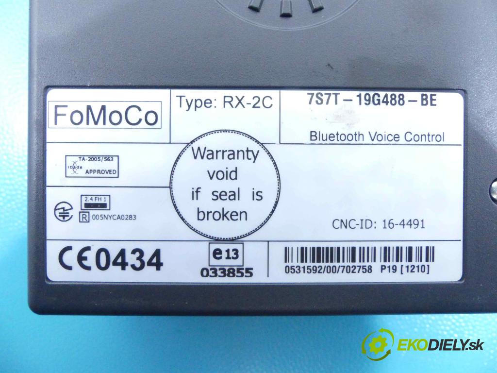 Ford S-max 1.8 tdci 125 HP manual 92 kW 1753 cm3 5- modul riadiaca jednotka 7S7T-19G488-BE (Ostatné)