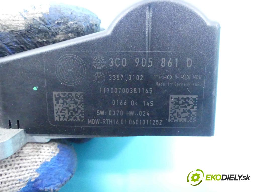 Vw Passat B6 2005-2010 1.9 tdi 105 HP manual 77 kW 1896 cm3 5- Blokáda: řízení: 3C0905861D (Ostatné)